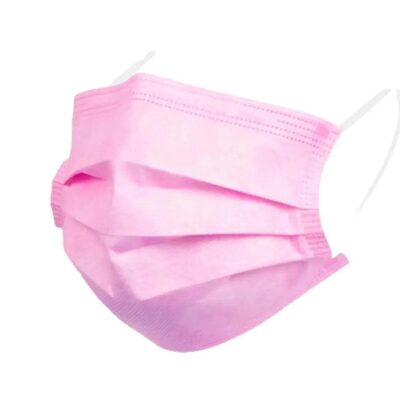 FuturePPE 3 Ply Disposable Face Mask - Surgical Masks Pink-500-Masks FuturePPE