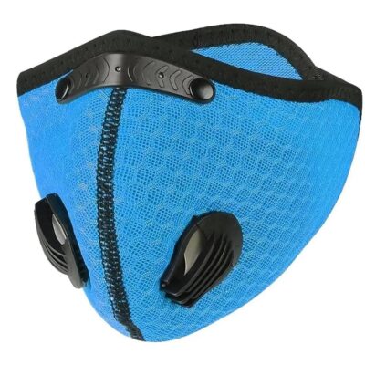 FuturePPE Mesh Sports Mask with 5-Layer Carbon Activated Filter Baby-Blue FuturePPE