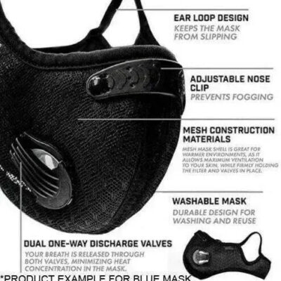 FuturePPE Mesh Sports Mask with 5-Layer Carbon Activated Filter  FuturePPE