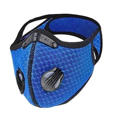 FuturePPE Mesh Sports Mask with 5-Layer Carbon Activated Filter Blue FuturePPE