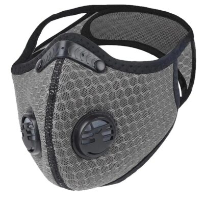 FuturePPE Mesh Sports Mask with 5-Layer Carbon Activated Filter Gray FuturePPE