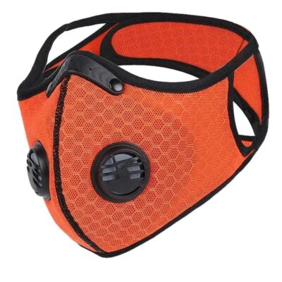 FuturePPE Mesh Sports Mask with 5-Layer Carbon Activated Filter Orange FuturePPE