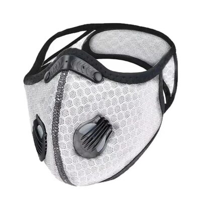 FuturePPE Mesh Sports Mask with 5-Layer Carbon Activated Filter White FuturePPE