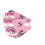 Kids KF94 Face Masks - Disposable Mask For Children Pink-Rainbow-Panda-30-Masks FuturePPE