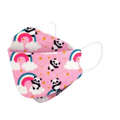 Kids KF94 Face Masks - Disposable Mask For Children Pink-Rainbow-Panda-30-Masks FuturePPE