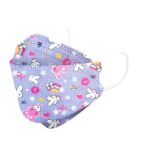 Kids KF94 Face Masks - Disposable Mask For Children Purple-Rabbit-30-Masks FuturePPE