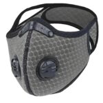 Kids Mesh Sports Mask with 5-Layer Carbon Activated Filter Gray FuturePPE