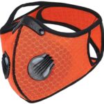 Kids Mesh Sports Mask with 5-Layer Carbon Activated Filter Orange FuturePPE