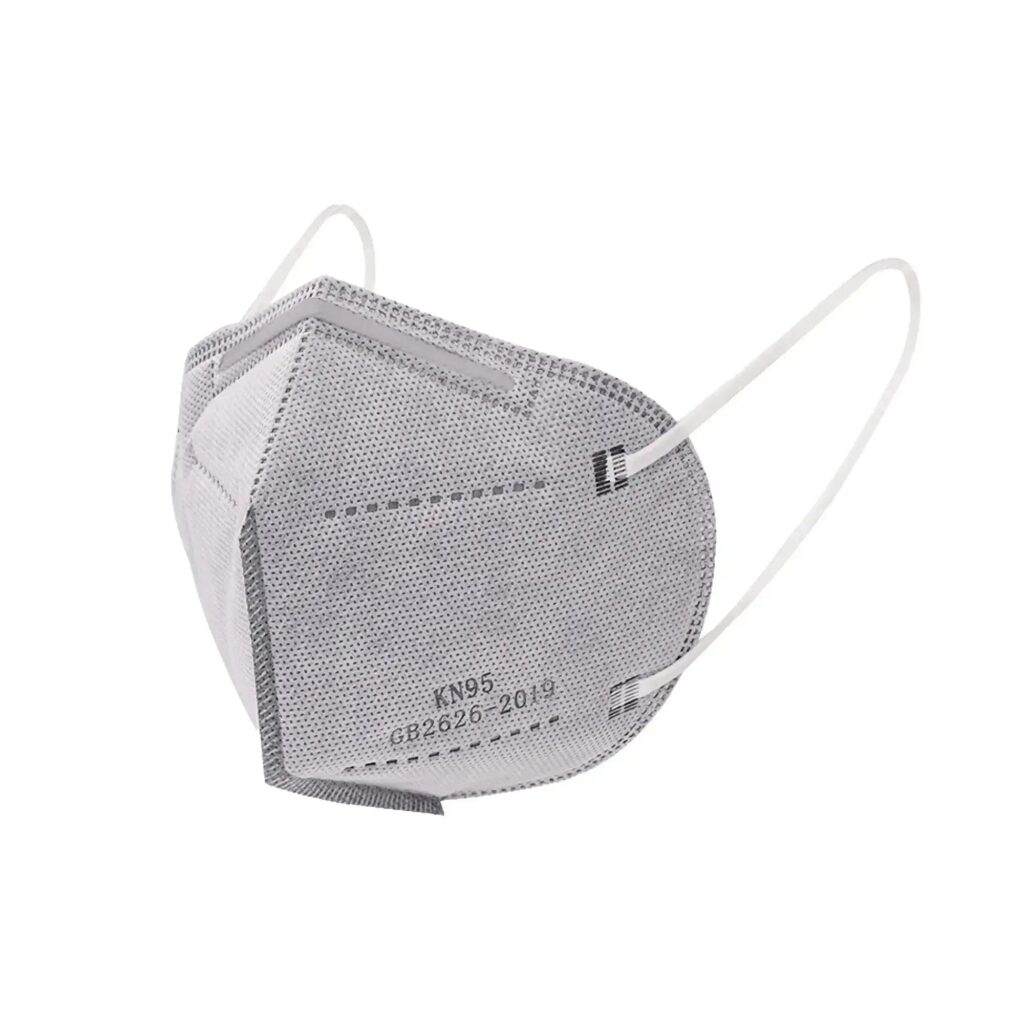 Standard KN95 Face Masks, CE Certified, 5PLY, Protective Mask, K95 Respirator Gray-500-Masks FuturePPE
