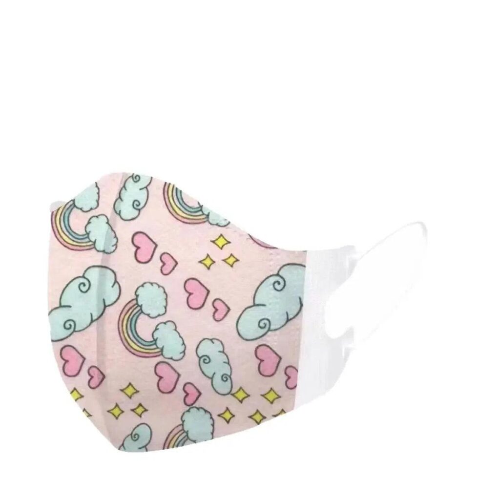 Toddlers Infant Disposable Face Masks Heart-Rainbow-30-Masks FuturePPE