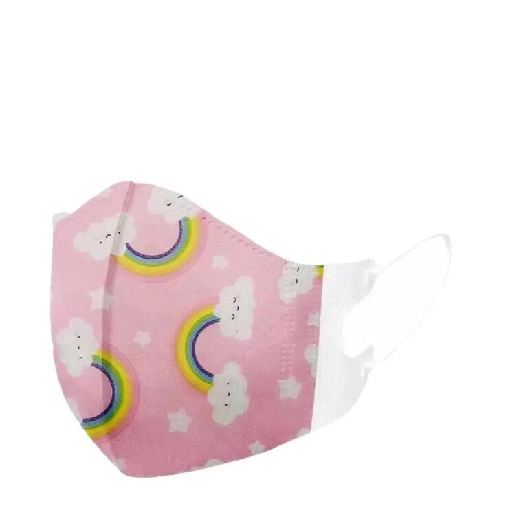 Toddlers Infant Disposable Face Masks Pink-Rainbow-30-Masks FuturePPE