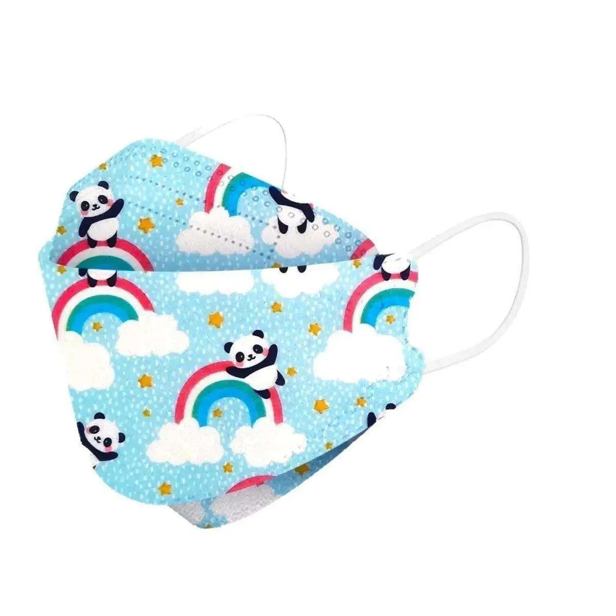 Kids KF94 Face Masks Blue-Rainbow-Panda-30-Masks Brookwood Medical