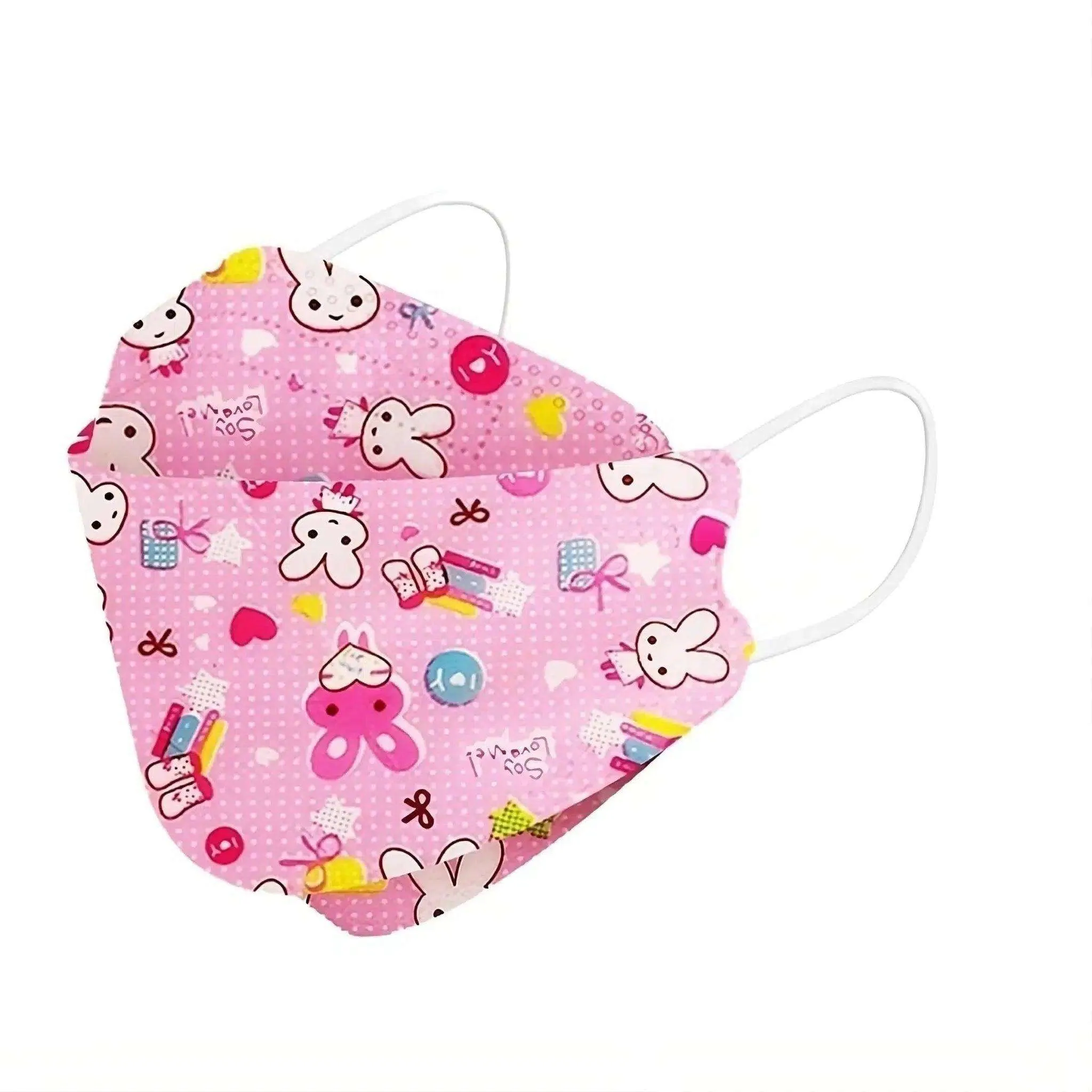 Kids KF94 Face Masks Pink-Rabbit-30-Masks Brookwood Medical