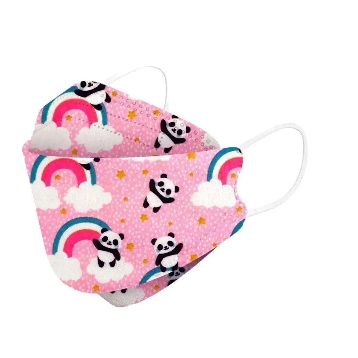 Kids KF94 Face Masks Pink-Rainbow-Panda-30-Masks Brookwood Medical