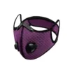 Kids Mesh Sports Mask with 5-Layer Carbon Activated Filter Purple FuturePPE