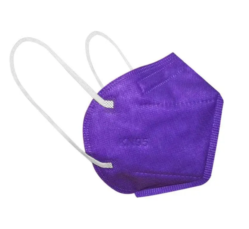 KN95 Face Masks, CE Certified, 5PLY Protective Mask, 5 Layer, K95 Purple-500-Masks FuturePPE