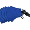 Reusable Cloth Cotton Face Mask, Blue, 5-Pack Face Cover  FuturePPE