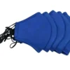 Reusable Cloth Cotton Face Mask, Blue, 5-Pack Face Cover  FuturePPE