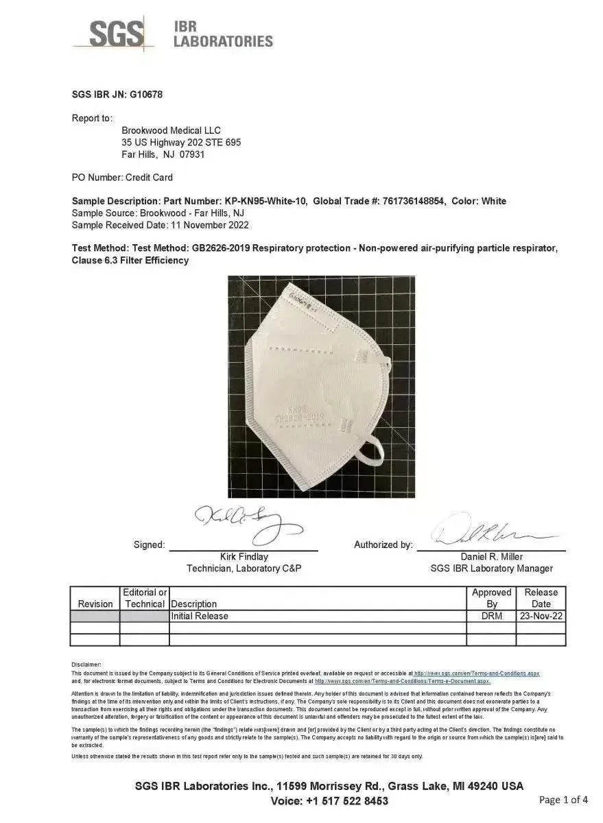 Summit KN95 Face Masks, CE Certified, 5PLY, K95 Protective Mask, Respirator-Face Masks-FuturePPE-Black-10 Masks-Brookwood Medical
